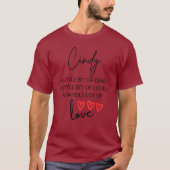 Cindy kleurrijke liefde t-shirt (Voorkant)