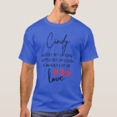 Cindy kleurrijke liefde t-shirt (Voorkant)