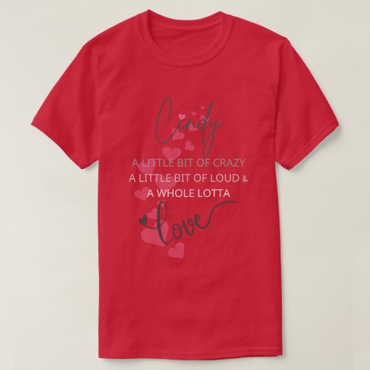 Cindy Lotta Love T-shirt (Design voorkant)