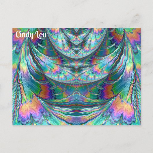 CINDY LOU ~ Oozing Pastels ~ 3D Fractal Design ~ Briefkaart (Voorkant)