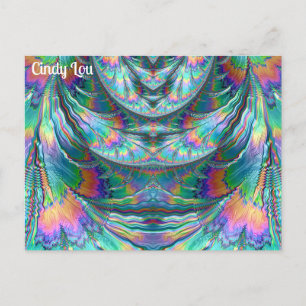 CINDY LOU ~ Oozing Pastels ~ 3D Fractal Design ~ Briefkaart