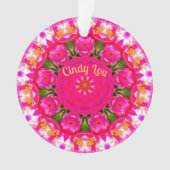 CINDY LOU ~ ROOS LIEFHEBBER ~ ORNAMENT ~ Acryl ~ (voorkant)
