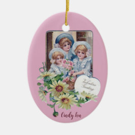 CINDY LOU ~ VALENTIJN EGG ~ 1908 ~ KERAMISCH ORNAMENT