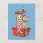 Cindy Lou Who and Max on a Present Briefkaart (Voorkant)