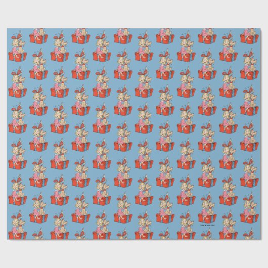 Cindy Lou Who and Max on a Present Cadeaupapier (Vlak)