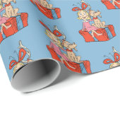 Cindy Lou Who and Max on a Present Cadeaupapier (Rol Hoek)