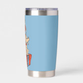 Cindy Lou Who and Max on a Present Geïsoleerde Drinkbeker (Achterkant)