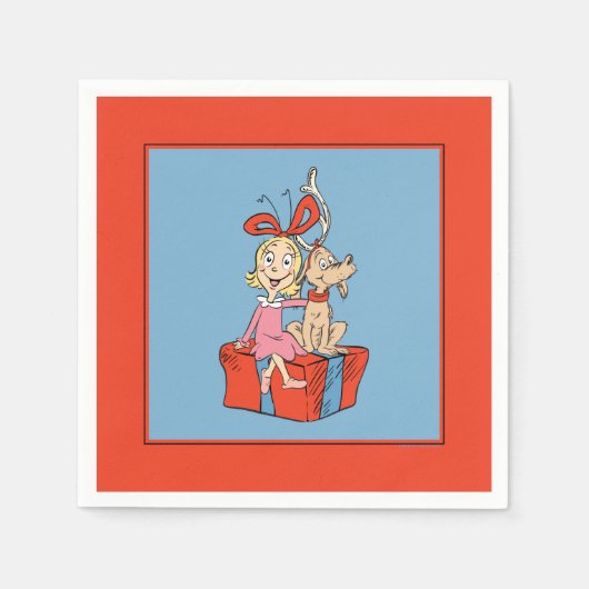 Cindy Lou Who and Max on a Present Servet (Voorkant)