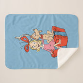Cindy Lou Who and Max on a Present Sherpa Deken (Voorkant (horizontaal))