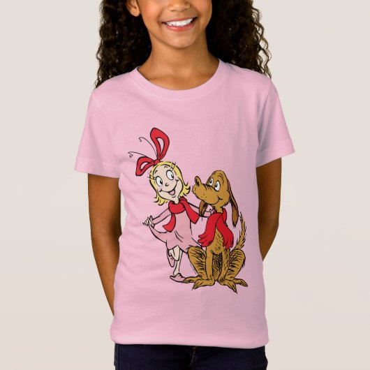 Cindy Lou Who and Max the Dog T-shirt (Voorkant)