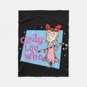 Cindy Lou Who Candy Cane T Shirt  Fleece Deken (Voorkant)