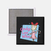 Cindy Lou Who Candy Cane T Shirt  Magneet (Voorkant / Achterkant)
