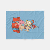 Cindy Lou Who en Max op een cadeau Fleece Deken (Voorkant (Horizontaal))