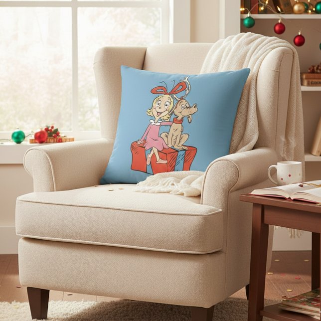 Cindy Lou Who en Max op een cadeau Kussen (Creator heeft geüpload)
