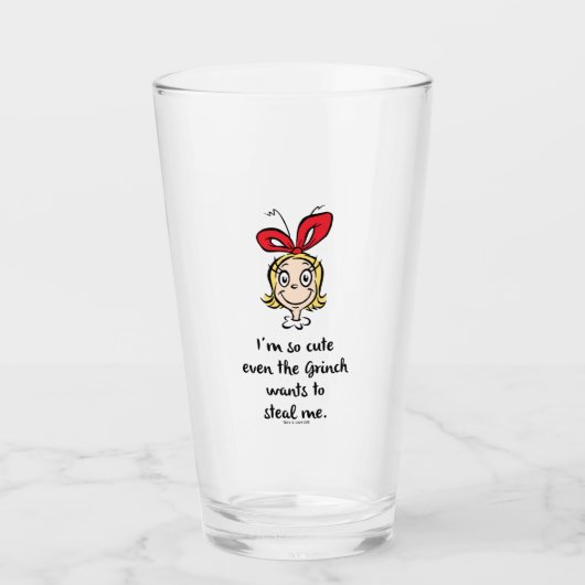 Cindy-Lou Who | Ik ben zo schattig Glas (Voorkant)