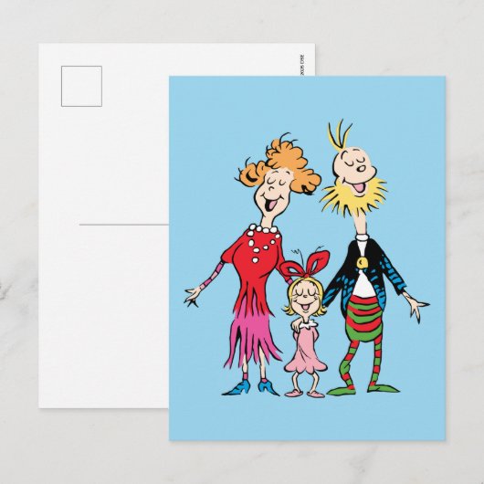 Cindy Lou Who's Family Portrait Briefkaart (Voorkant / Achterkant)