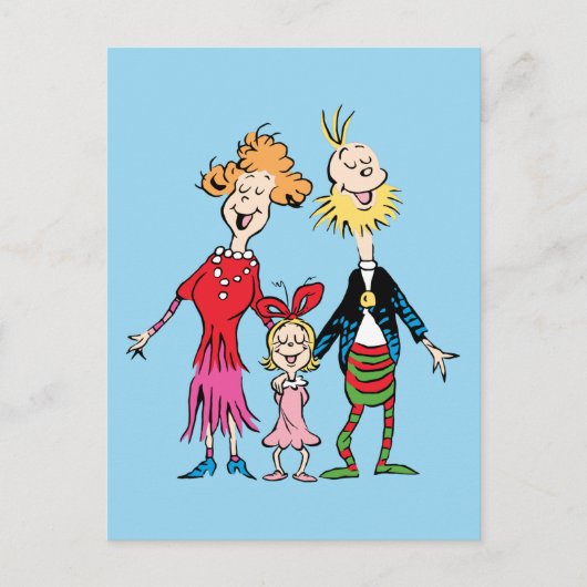 Cindy Lou Who's Family Portrait Briefkaart (Voorkant)