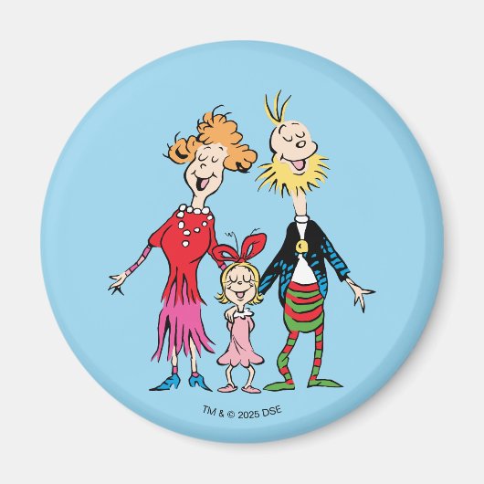 Cindy Lou Who's Family Portrait Magneet (Voorkant)