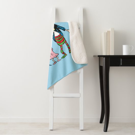 Cindy Lou Who's Family Portrait Sherpa Deken (In situ)