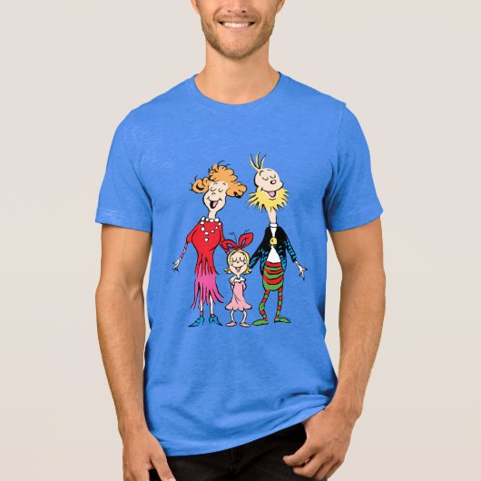 Cindy Lou Who's Family Portrait Tri-Blend Shirt (Voorkant)