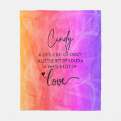 Cindy Love Fleece Deken (Voorkant)