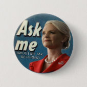 Cindy McCain Vraag me Button (Voorkant)