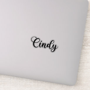 Cindy Name - Handgeschreven kalligrafie Sticker