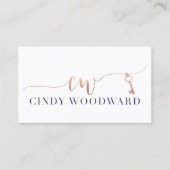 Cindy Woodward  Visitekaartje (Voorkant)