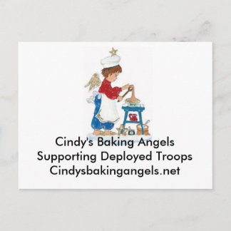 Cindy's Baking Angels Briefkaart voor de troepenma
