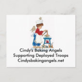 Cindy's Baking Angels Briefkaart voor de troepenma (Voorkant)