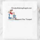 Cindy's Baking Angels Goodie Box Stickers! Rechthoekige Sticker (Tas)