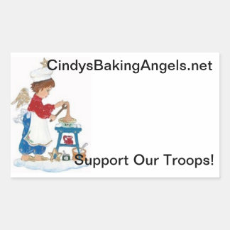 Cindy's Baking Angels Goodie Box Stickers! Rechthoekige Sticker