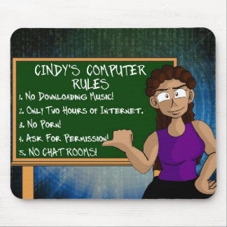 Cindy's Computer Rules Mousepad Muismat