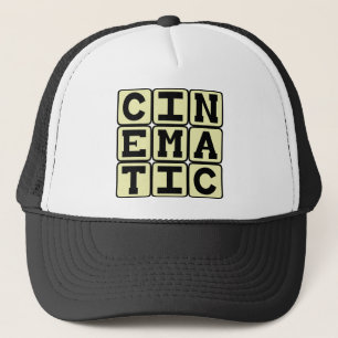 Cineastisch, als een film trucker pet