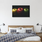 Cineastische Appels Hyperrealistische Macro Stille Canvas Afdruk (Insitu (Slaapkamer))