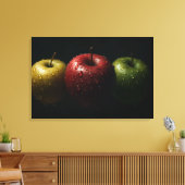 Cineastische Appels Hyperrealistische Macro Stille Canvas Afdruk (Insitu (Woonkamer))