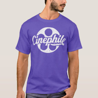 Cinefiel Film Liefhebber Ontwerp Met Filmspoel Gra T-shirt