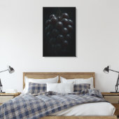 Cinegrafische Druiven Hyperrealistische Macro Stil Canvas Afdruk (Insitu (Slaapkamer))