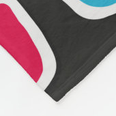 Cinema, 3d glazen patroon, naadloos. fleece deken (Hoek)