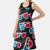 Cinema, 3d glazen patroon, naadloos. schort (Insitu)