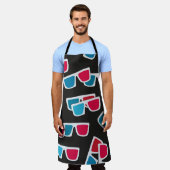 Cinema, 3d glazen patroon, naadloos. schort (Gedragen)