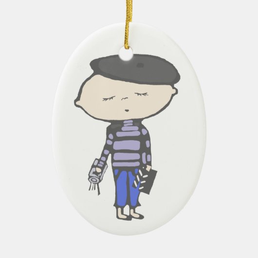 Cinema babe keramisch ornament (Voorkant)