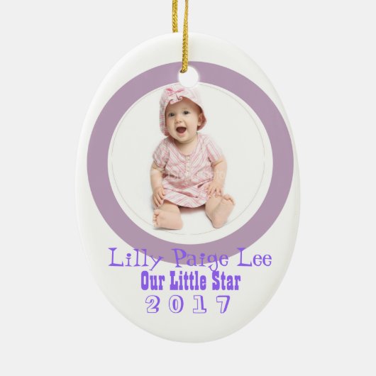 Cinema babe keramisch ornament (Achterkant)