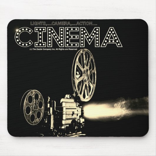 CINEMA: Film Camera Mousepad Muismat (Voorkant)