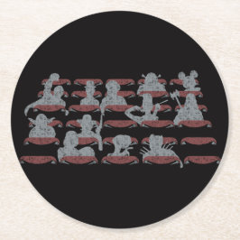 Cinema hall of fame ronde kartonnen onderzetter