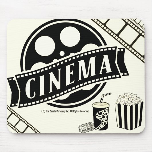 *CINEMA* Logo en grafische muismat (Voorkant)