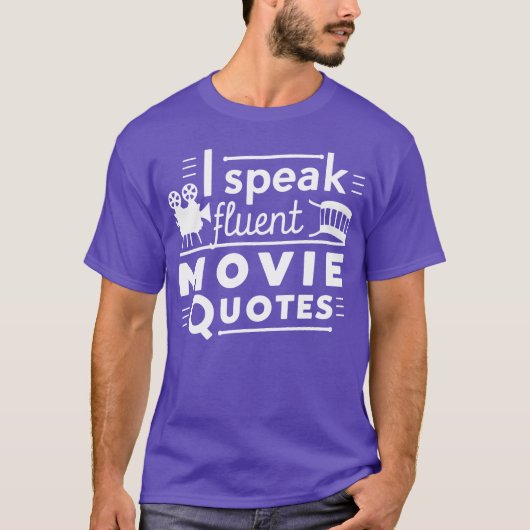 Cinema lover quote minimalist silhouette funny t-shirt (Voorkant)