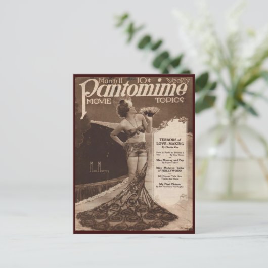 cinema Mae Murray Briefkaart (Staand voorkant)