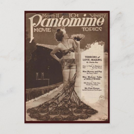 cinema Mae Murray Briefkaart (Voorkant)