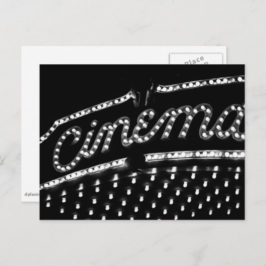 Cinema Marquee Briefkaart (Voorkant / Achterkant)